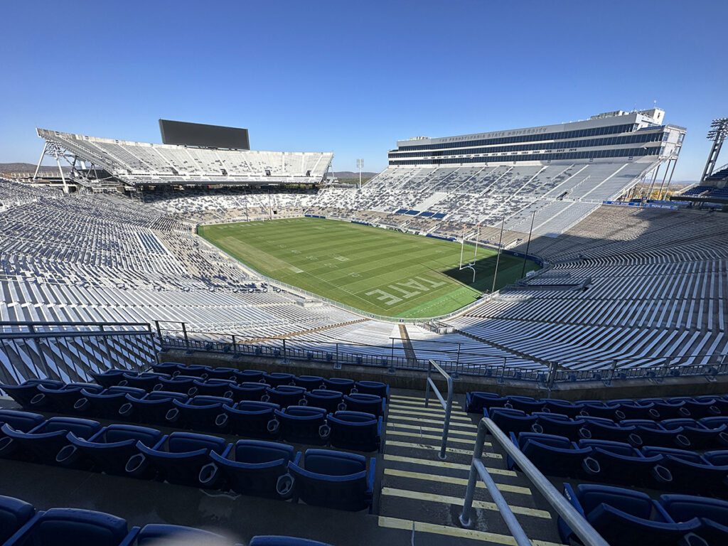 Penn State's Beaver Stadium. Home to the Nittany Lions